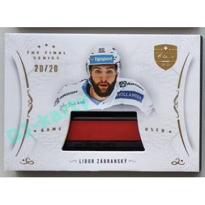 2021/22 OFS The Final Series Libor Zábranský #STI-ZAL 20/20 Game Used Stick Gold