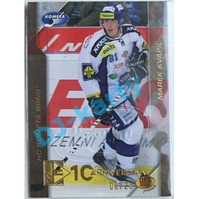 2020/21 OFS 2. série Marek Kvapil #23 06/25 Buyback Embosed GOLD