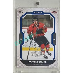 2023/24 Goal cards Chance Liga 2. série #393 Patrik Čermák Blue Expo 1of1