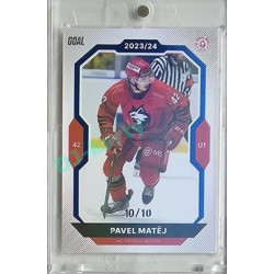 2023/24 Goal cards Chance Liga 2. série #324 Pavel Matěj Blue 10/10