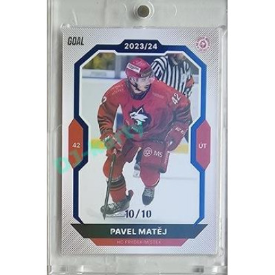 2023/24 Goal cards Chance Liga 2. série #324 Pavel Matěj Blue 10/10