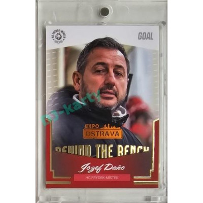 2023/24 Goal cards Chance Liga 2. série #BB-19 Jozef Daňo Behind the Bench Expo Ostrava 1of2