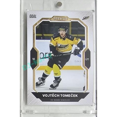2023/24 Goal cards Chance Liga 1. série #163 Vojtěch Tomeček Gold 1of20