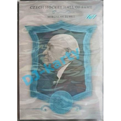 2020 OFS Síň slávy českého hokeje Miroslav Šubrt #SSCH-015 1/1 Ice Water