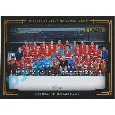 2020 OFS SSČH Olympijské hry 1980 Lake Placid #HCNT-32 03/10 History of Czech National Teams Gold