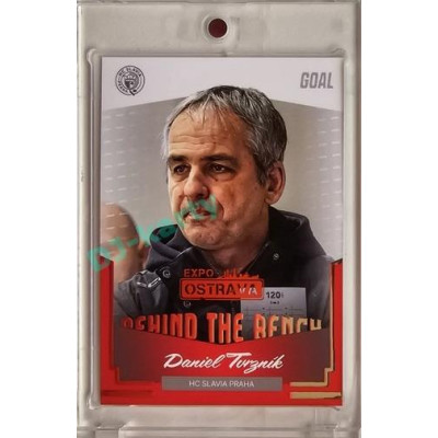 2023/24 Goal cards Chance Liga 2. série #BB-20 Daniel Tvrzník Behind the Bench Expo Ostrava 1of2