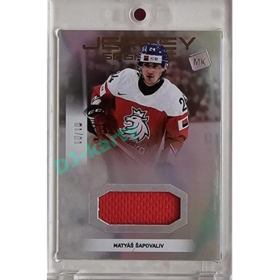 2023 MK reprezentace #JS-15 Matyáš Šapovaliv U20 Jersey Segment RAINBOW 10/10
