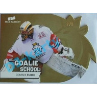 2020 MK reprezentace Dominik Furch #9 2/5 Goalie School Die-cut Gold