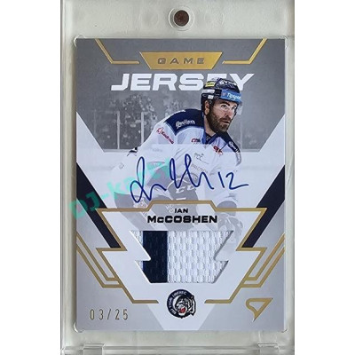 2023/24 Sportzoo ELH 1. série #GJS-IM Ian McCoshen Game Jersey Auto 03/25