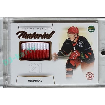 2023/24 Goal cards Chance Liga 1. série #GUM-19 Oskar Haas Game Used Material 19/30