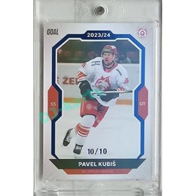 2023/24 Goal cards Chance Liga 2. série #327 Pavel Kubiš Blue 10/10