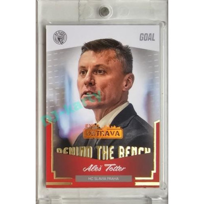 2023/24 Goal cards Chance Liga 2. série #BB-22 Aleš Totter Behind the Bench Expo Ostrava 1of2