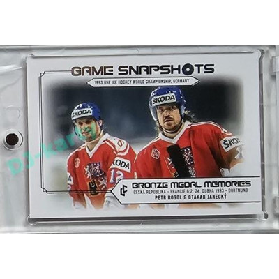 2023 LC Bronze Medal Memories 1993 #GS-19 Petr Rosol, Otakar Janecký Snapshots Platinum base xx/50