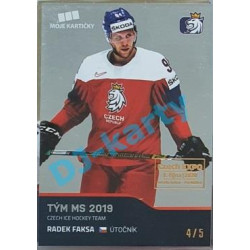 2020 MK reprezentace Radek Faksa #70 4/5 Silver Czech Expo