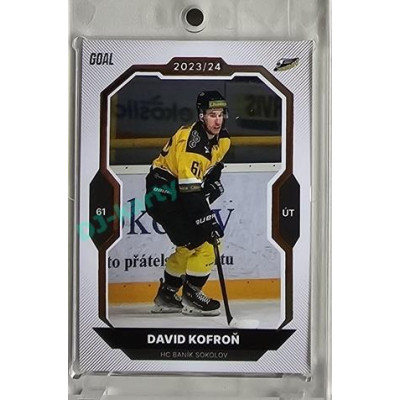 2023/24 Goal cards Chance Liga 1. série #167 David Kofroň Gold 1of20