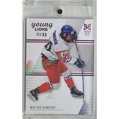 2023/24 Legendary Cards Hlinka Gretzky Cup Young Lions #12 Matyáš Humeník Rainbow xx/39