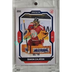 2023/24 Goal cards Chance Liga 2. série #329 Šimon Zajíček Blue 10/10
