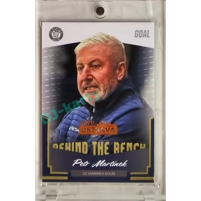 2023/24 Goal cards Chance Liga 2. série #BB-24 Petr Martínek Behind the Bench Expo Ostrava 1of2