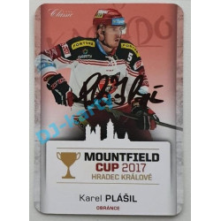 2017 OFS Mountfield Cup Karel Plášil #28 5/10 Autograph Die Cut