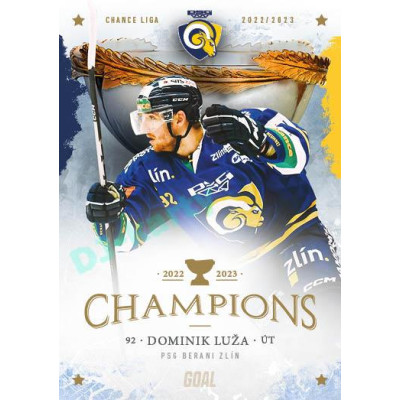 2023 Goal Cards Zlín Champions #13 Dominik Luža