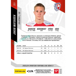 2023/24 Sportzoo Fortuna Liga 2. série #351 Jakub Matoušek
