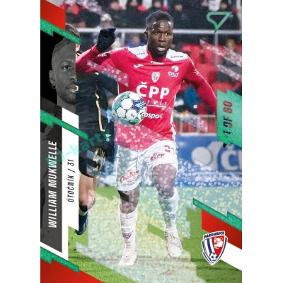 2023/24 Sportzoo Fortuna Liga 2. série #355 William Mukwelle Green Dew 1of60
