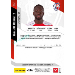 2023/24 Sportzoo Fortuna Liga 2. série #355 William Mukwelle