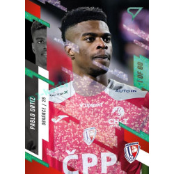 2023/24 Sportzoo Fortuna Liga 2. série #348 Pablo Ortiz Green Dew 1of60