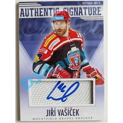 2015/16 OFS Jiří Vašíček #46 16/39 Authentic Signature