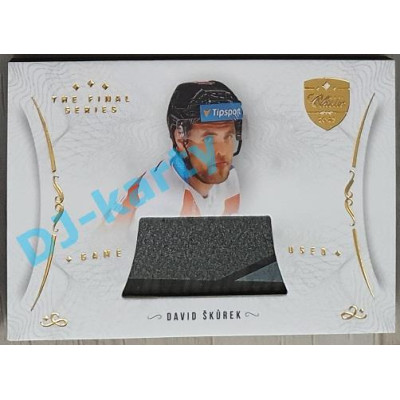 2021/22 OFS The Final Series David Škůrek #STI-SKD Game Used Stick Gold PROMO