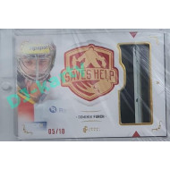2021/22 Legendary Cards SAVES HELP MEMORABILIA SERIES #SHM-02 Dominik Furch Memorabilia Red 05/10