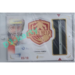 2021/22 Legendary Cards SAVES HELP MEMORABILIA SERIES #SHM-02 Dominik Furch Memorabilia Red 05/10
