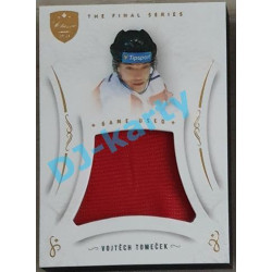 2021/22 OFS The Final Series Vojtěch Tomeček #MEM-VT Game Used Gold PROMO