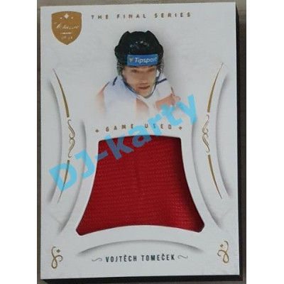 2021/22 OFS The Final Series Vojtěch Tomeček #MEM-VT Game Used Gold PROMO