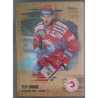 2019/20 OFS Filip Haman #340 4/9 Gold Rainbow