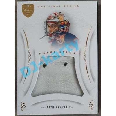 2021/22 OFS The Final Series Petr Mrázek #MEM-ER Game Used Gold PROMO