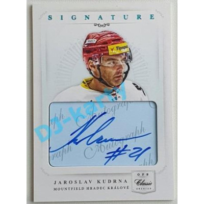 2014/15 OFS Jaroslav Kudrna #AS-63 32/49 Authentic Signature (Level 1)