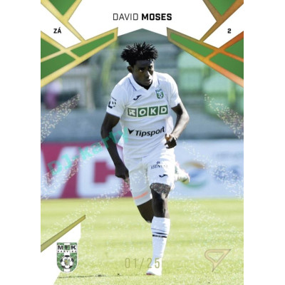 2024/25 Sportzoo Chance Liga 1. série #165 David Moses Gold Glitter 23/25