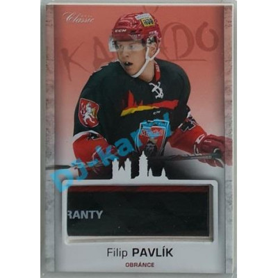 2017 OFS Mountfield Cup Filip Pavlík #9 Game Used Stick PROMO