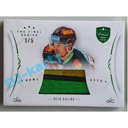 2021/22 OFS The Final Series Petr Kalina #STI-KAP 5/5 Game Used Stick Emerald