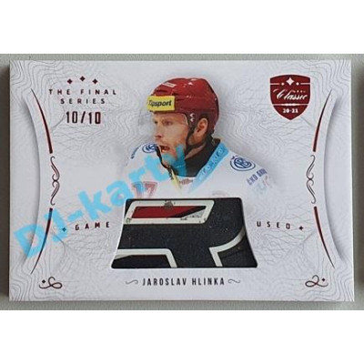 2021/22 OFS The Final Series Jaroslav Hlinka #STI-HLJ 10/10 Game Used Stick Red