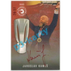 2021/22 OFS The Final Series Jaroslav Kameš #TRI-28 26/27 Bonus Signature Champions HC Oceláři Třinec