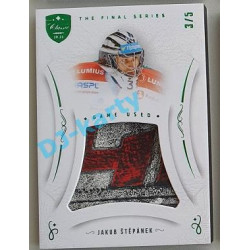 2021/22 OFS The Final Series Jakub Štěpánek #MEM-AS 3/5 Game Used Emerald