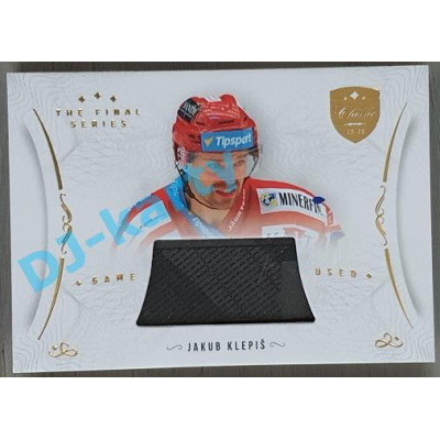 2021/22 OFS The Final Series Jakub Klepiš #STI-KLJ Game Used Stick Gold PROMO