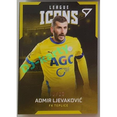 2021/22 Sportzoo Fortuna Liga 2. série #LI-AL Admir Ljevaković LEAGUE ICONS BOOKLET 13/20