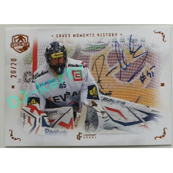 2021/22 Legendary Cards SAVES HELP MEMORABILIA SERIES #SMH-9 Roman Málek Saves Moments History Autograph Cooper AUTO 20/20