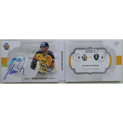 2021/22 Sportzoo TIPSPORT ELH 2. série #SN-AH Antonín Honejsek Star Night Booklet 08/25