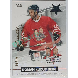 2022/23 Goal Cards Chance Liga 1. série #31 Roman Kukumberk Rozlučka Slavia Parallel 14/19
