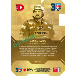 2022/23 Sportzoo ELH 2. série #AV-07 Daniel Rákos 30 let ELH Limited xx/25
