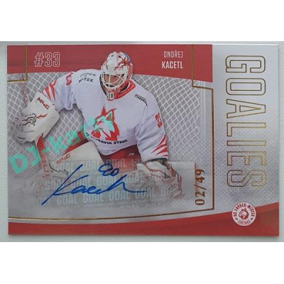 2022/23 Goal Cards Chance Liga 2. série #35 Ondřej Kacetl Goalies Autograph xx/49